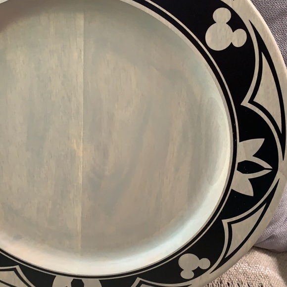 Disney Dining Disney Homestead Collection Mickey Wooden Plate